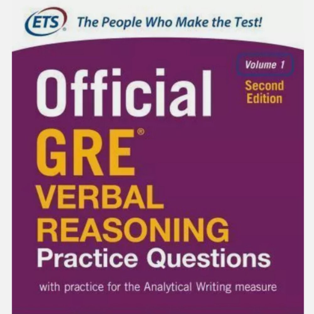 Official GRE Verbal Reasoning Practice Questions, Second Edition, Volume 1 by...